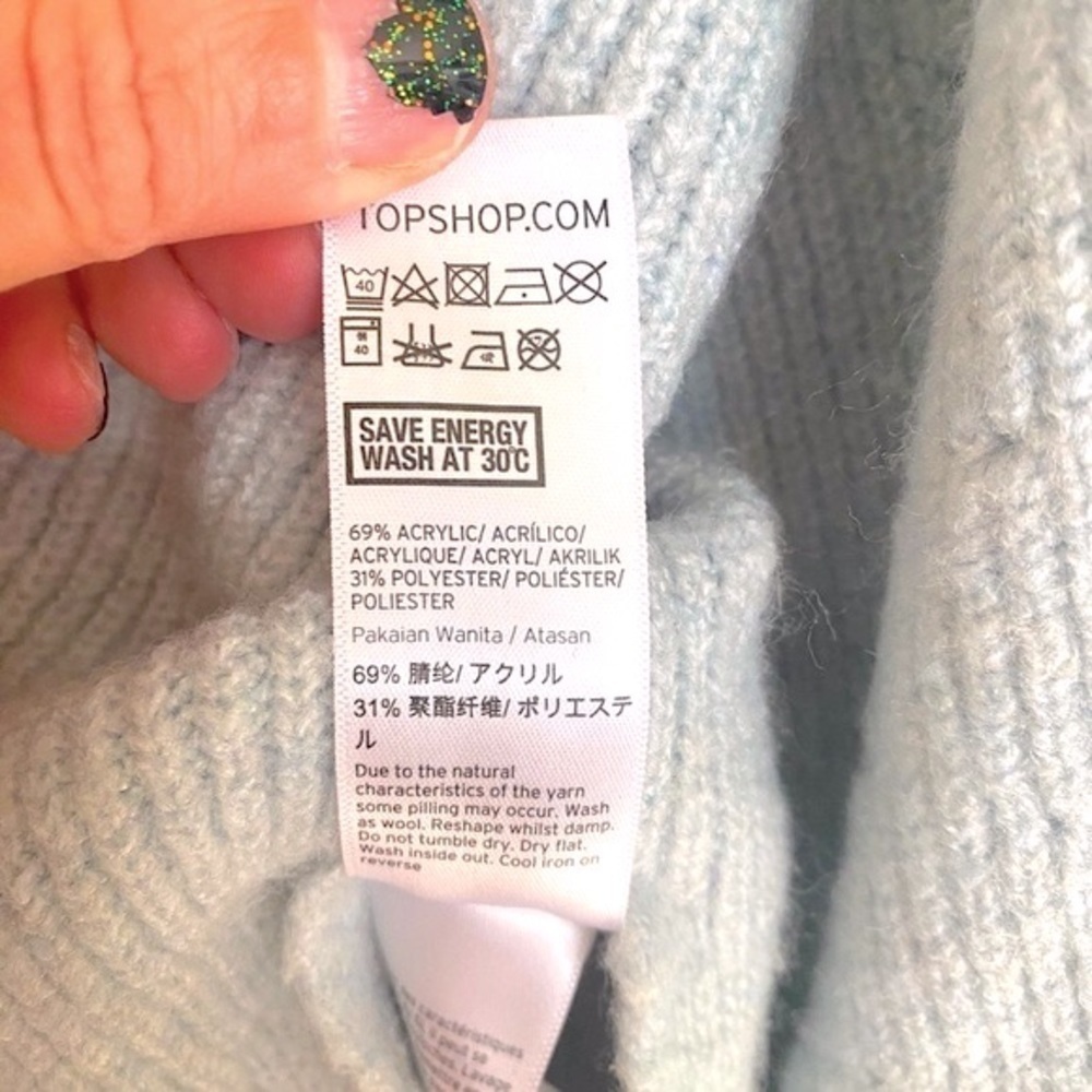 Topshop Tie Cuff Sweater - Picture 7 of 8